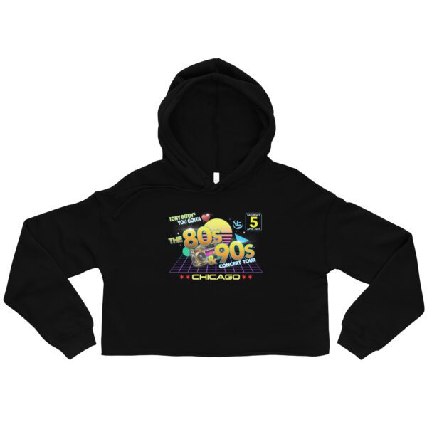 The 80s 90s Concert Tour 2025 - Women's Crop Hoodie